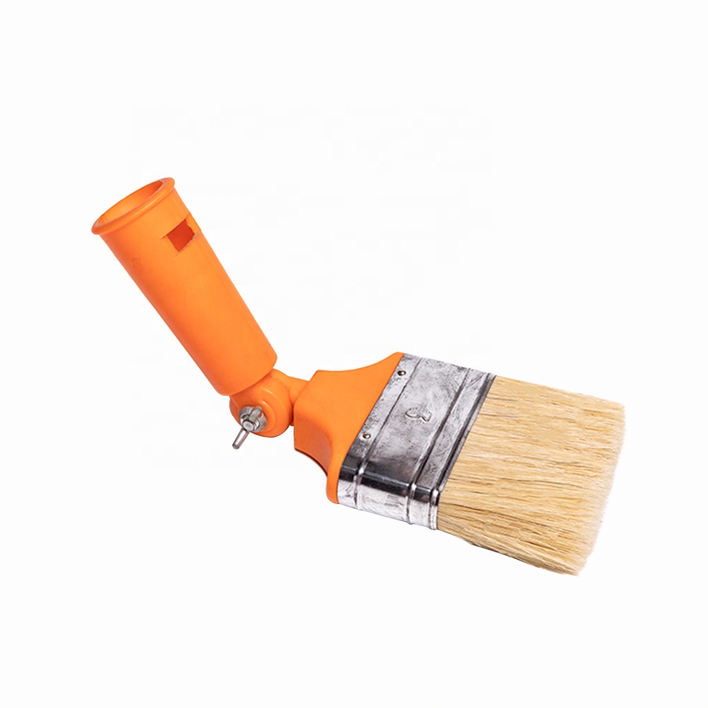 China Manufacture Small Bristle Filament Adjustable Plastic Handle Chalk Wall Paint Brush For Home Painting